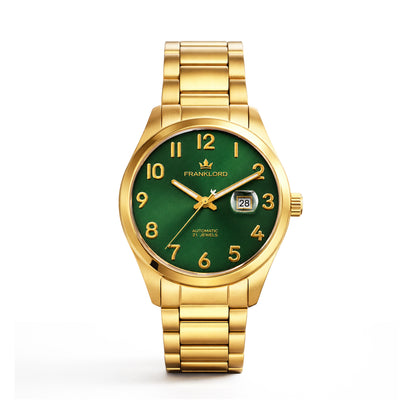 Franklord Maha Vastu Royal Emerald – Green Dial Automatic Watch for Men