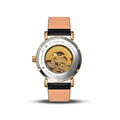 Franklord Mechanis – Gold Valiant | Luxury Skeleton Dial Automatic Watch with Leather Strap