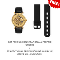 Franklord Mechanis – Gold Valiant | Luxury Skeleton Dial Automatic Watch with Leather Strap