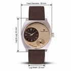 Franklord Eccentrica | Asymmetric Small Second Watch - The Champagne Dune