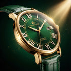 Franklord Eternal Roman Automatic – Emerlad Gold Edition | Miyota 8215 Luxury 21-Jewel Dress Watch
