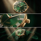 Franklord Eternal Roman Automatic – Emerlad Gold Edition | Miyota 8215 Luxury 21-Jewel Dress Watch