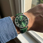 Franklord Eternal Roman Automatic – Emerald Steel Edition | Miyota 8215 Luxury 21-Jewel Dress Watch