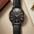 The Classic Roman Men's Watch - Obsidian Black