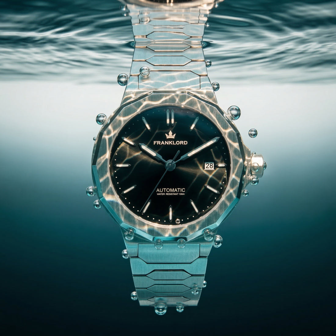 Franklord Optimus 2.0 — Onyx Black | Japanese Automatic Watch. - Franklord Watches