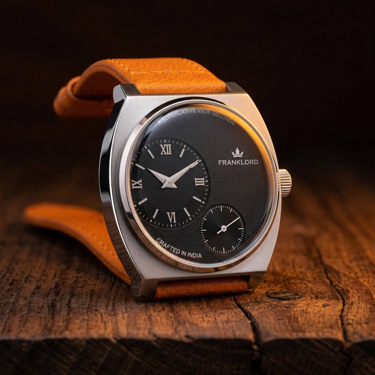 Franklord Eccentrica | Asymmetric Small Second Watch - The Noir Heritage