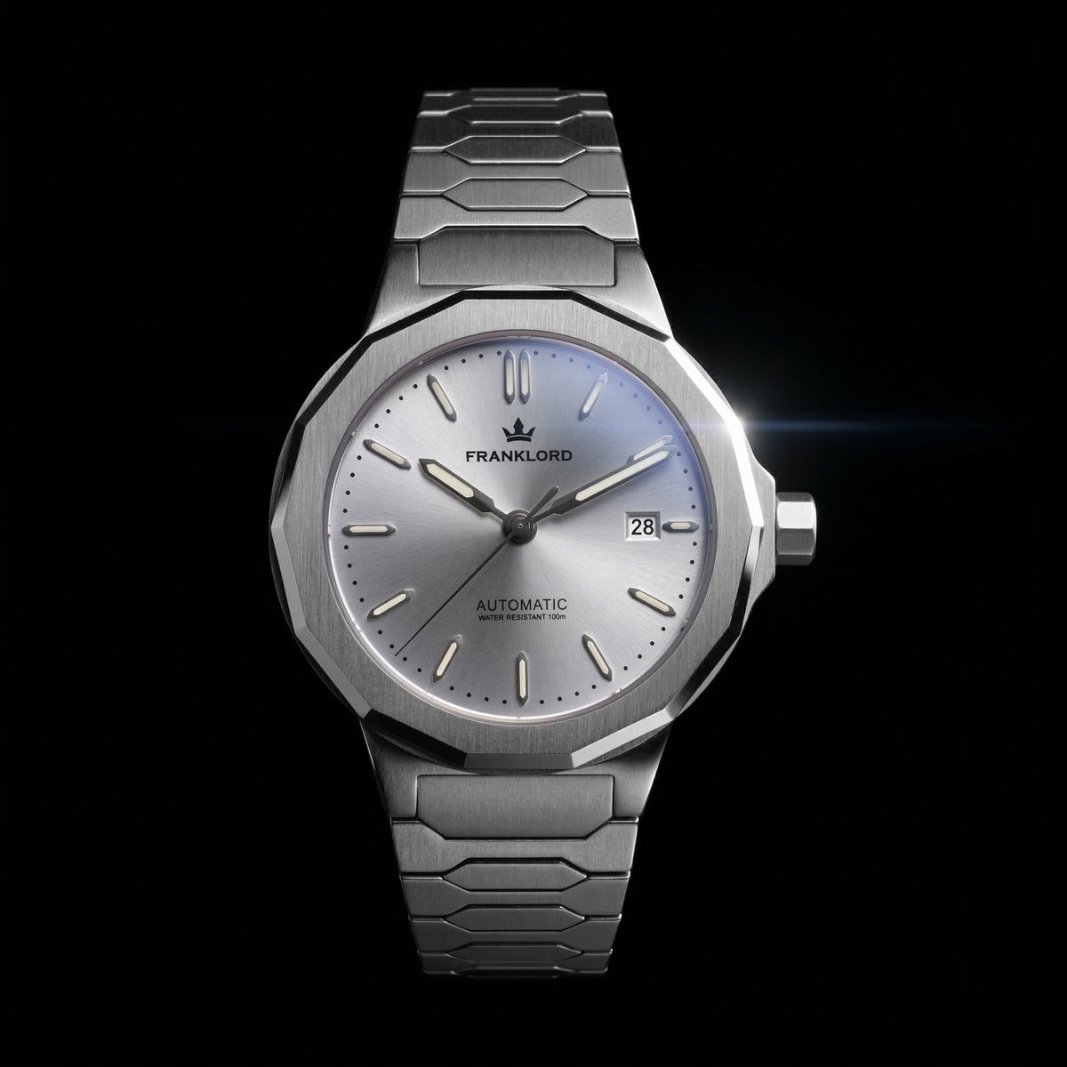 Franklord Optimus 2.0 — Frost Silver | Japanese Automatic Watch. - Franklord Watches