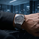 Franklord Eccentrica | Asymmetric Small Second Watch - The Graphite Stealth