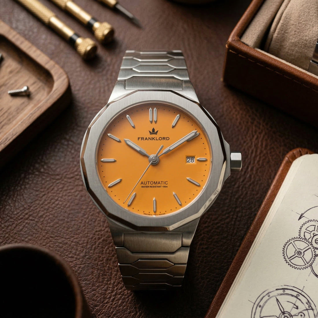 Franklord Optimus 2.0 — Sunstrike Yellow | Japanese Automatic Watch - Franklord Watches
