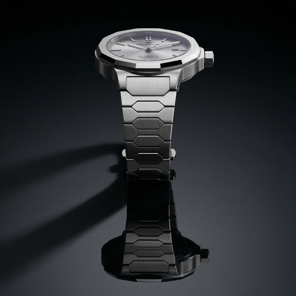 Franklord Optimus 2.0 — Frost Silver | Japanese Automatic Watch. - Franklord Watches