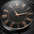 The Classic Roman Men's Watch - Obsidian Black