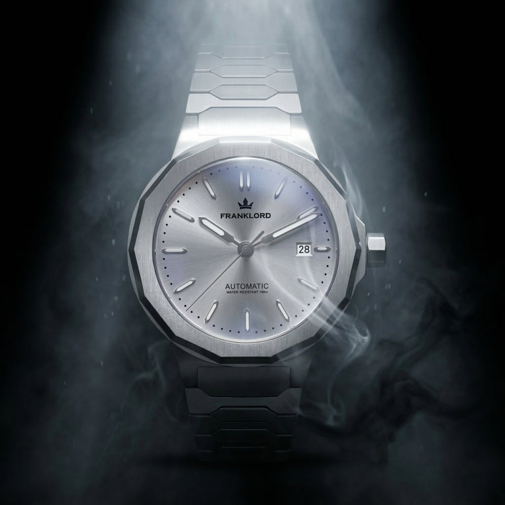 Franklord Optimus 2.0 — Frost Silver | Japanese Automatic Watch. - Franklord Watches