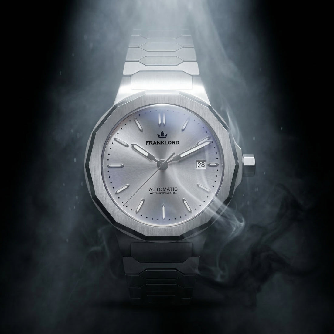 Franklord Optimus 2.0 — Frost Silver | Japanese Automatic Watch. - Franklord Watches
