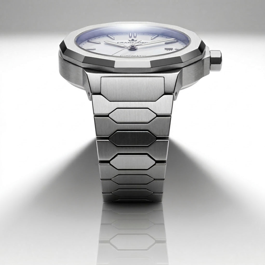 Franklord Optimus 2.0 — Frost White | Japanese Automatic Watch. - Franklord Watches