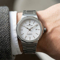 Franklord Optimus 2.0 — Frost White | Japanese Automatic Watch. - Franklord Watches