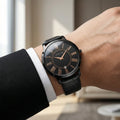 The Classic Roman Men's Watch - Obsidian Black