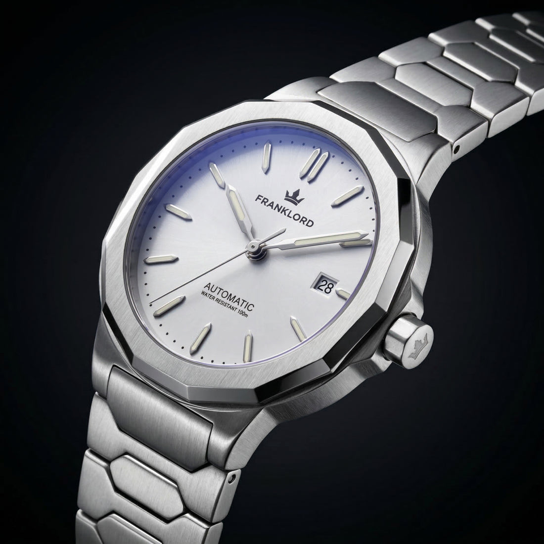 Franklord Optimus 2.0 — Frost White | Japanese Automatic Watch. - Franklord Watches