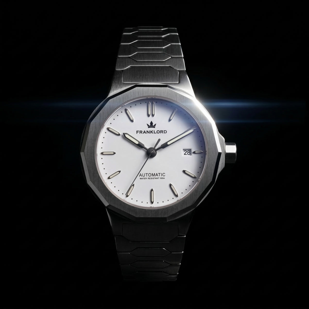 Franklord Optimus 2.0 — Frost White | Japanese Automatic Watch. - Franklord Watches