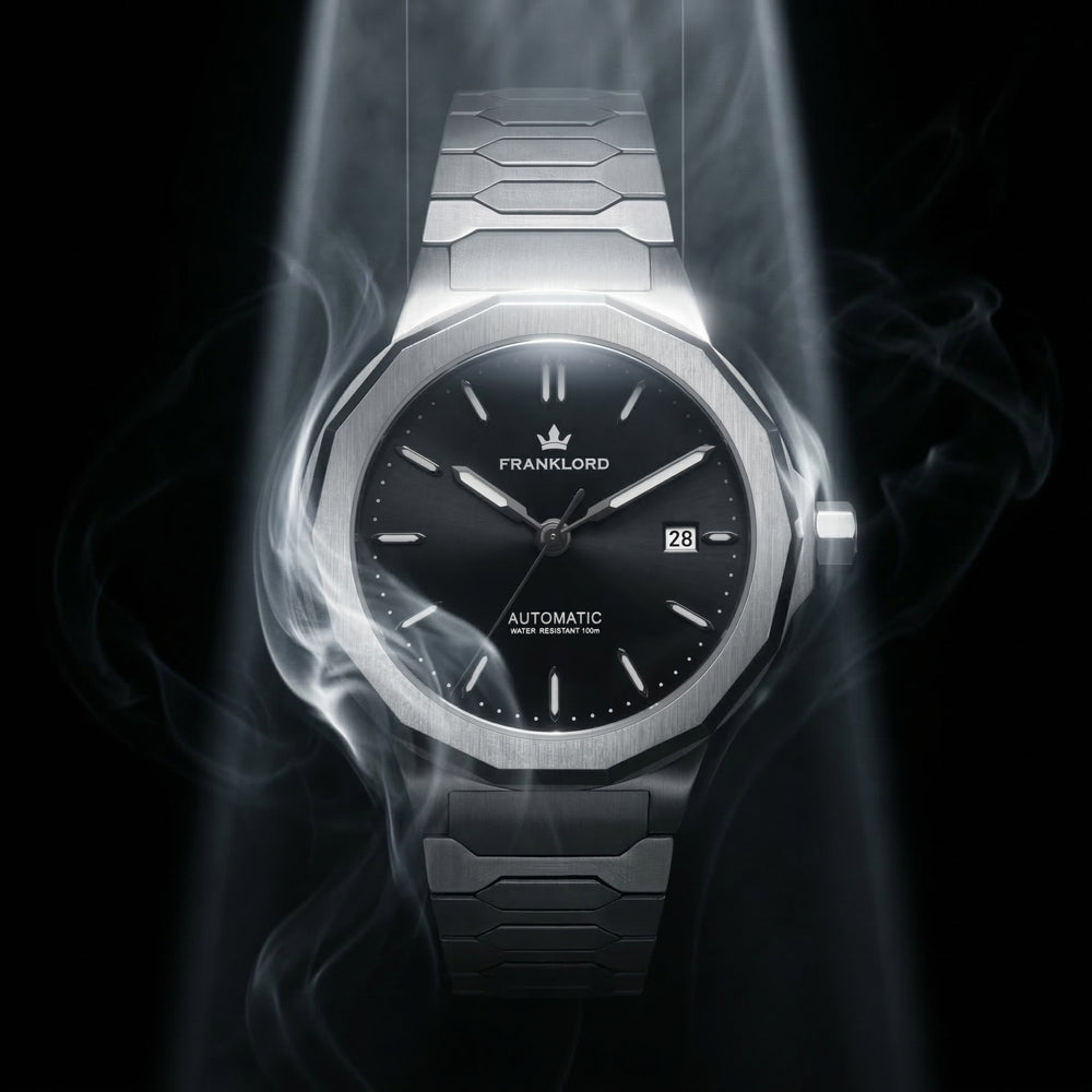 Franklord Optimus 2.0 — Onyx Black | Japanese Automatic Watch. - Franklord Watches
