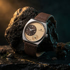 Franklord Eccentrica | Asymmetric Small Second Watch - The Champagne Dune