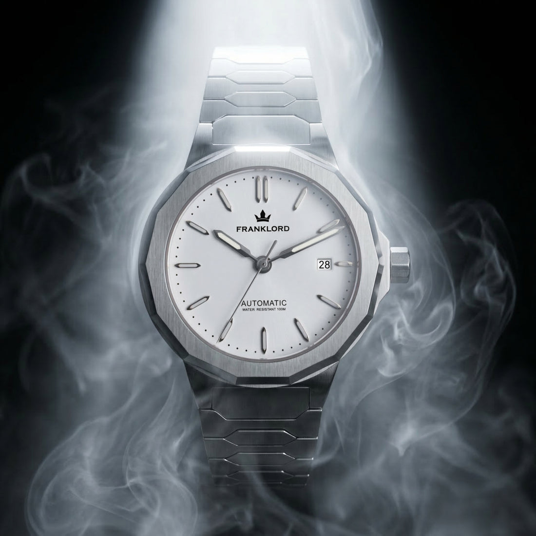 Franklord Optimus 2.0 — Frost White | Japanese Automatic Watch. - Franklord Watches