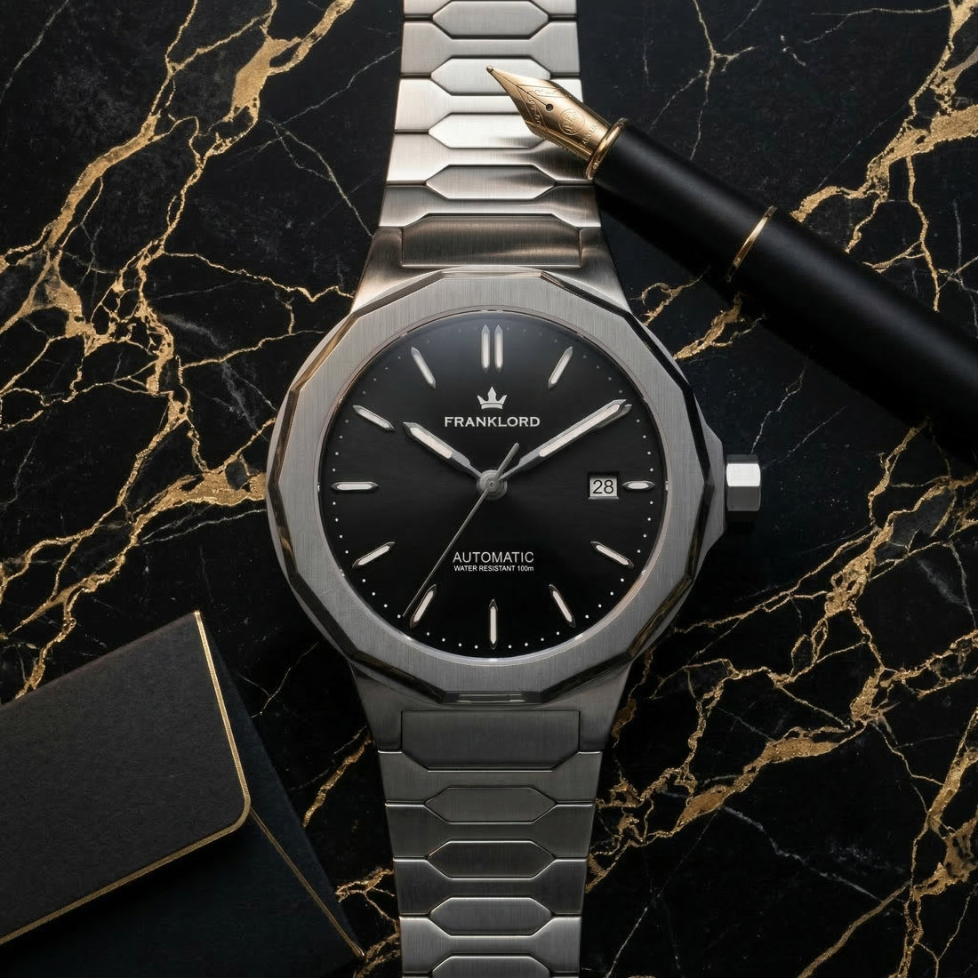 Franklord Optimus 2.0 — Onyx Black | Japanese Automatic Watch. - Franklord Watches