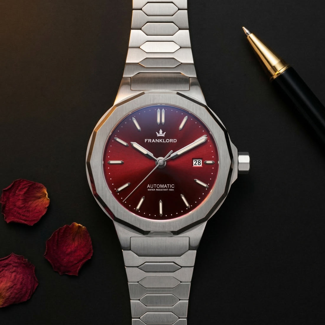 Franklord Optimus 2.0 — Crimson Red | Japanese Automatic Watch. - Franklord Watches