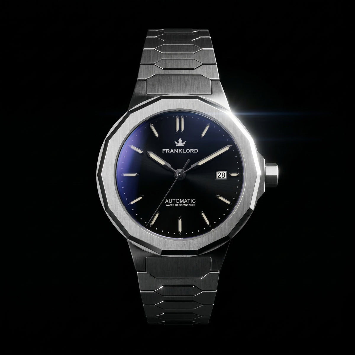 Franklord Optimus 2.0 — Onyx Black | Japanese Automatic Watch. - Franklord Watches