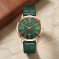 The Classic Roman Men's Watch - Imperial Green