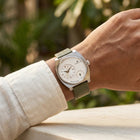 Franklord Eccentrica | Asymmetric Small Second Watch - The Ivory Sage