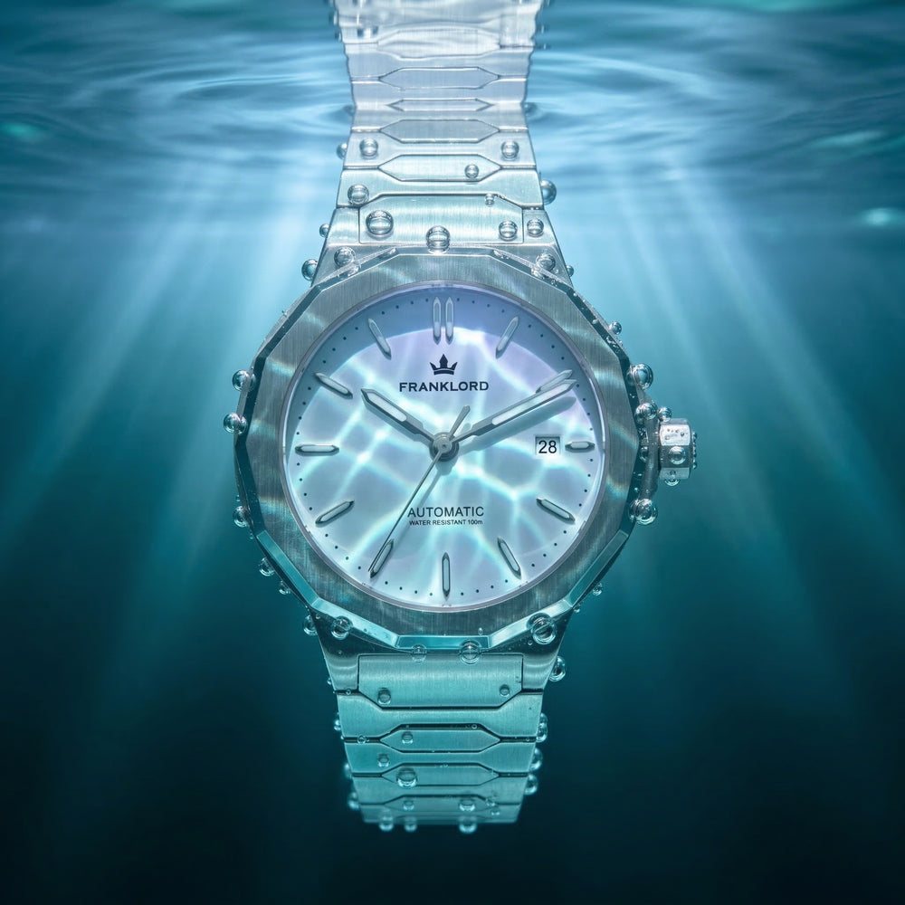 Franklord Optimus 2.0 — Frost White | Japanese Automatic Watch. - Franklord Watches