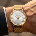 Franklord Eternal Roman Automatic – Exclusive Gold Edition - Pearl Dial | Miyota 8215 Luxury 21-Jewel Dress Watch