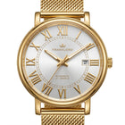 Franklord Eternal Roman Automatic – Exclusive Gold Edition - Pearl Dial | Miyota 8215 Luxury 21-Jewel Dress Watch