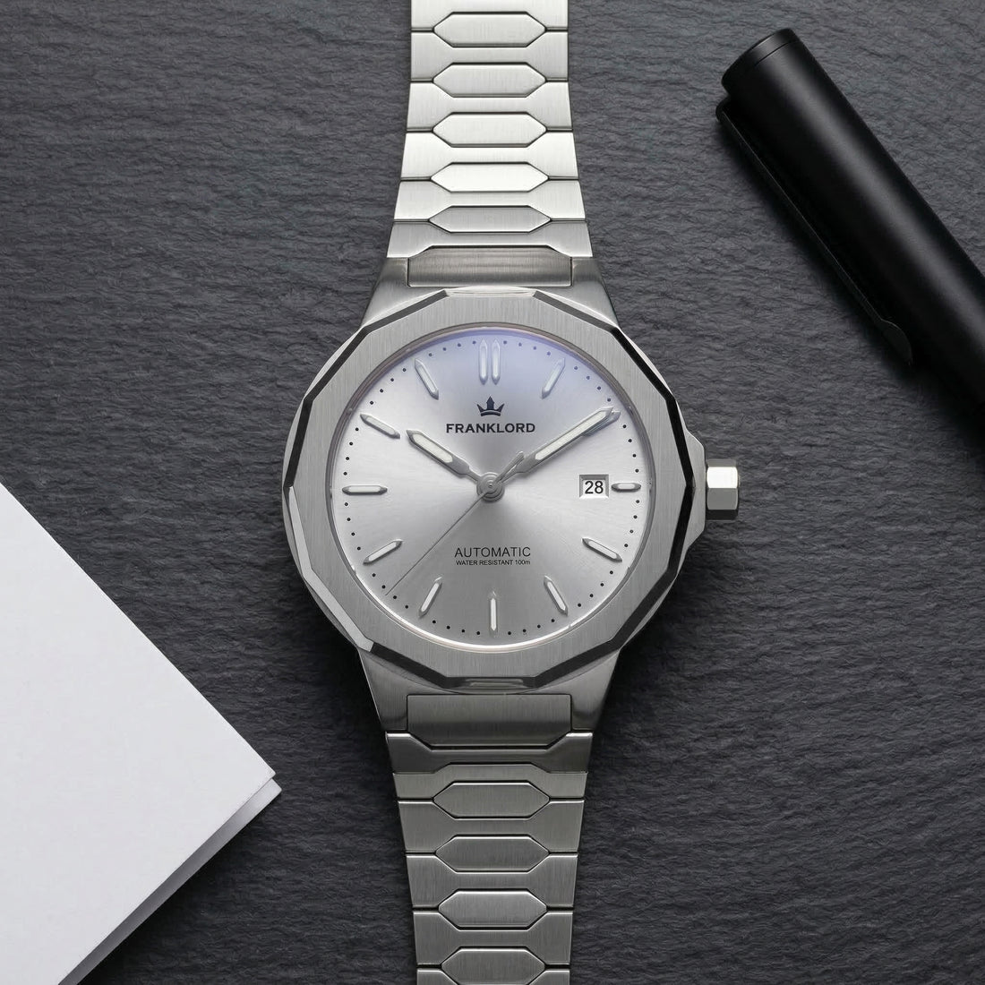 Franklord Optimus 2.0 — Frost Silver | Japanese Automatic Watch. - Franklord Watches