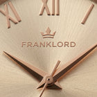 Franklord Classique Women's Ultra-Slim Watch – 32mm Rose Gold Stainless Steel Mesh