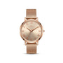 Franklord Classique Women's Ultra-Slim Watch – 32mm Rose Gold Stainless Steel Mesh