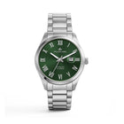 Franklord Maha Vastu Green Automatic Watch for Men – Silver Steel