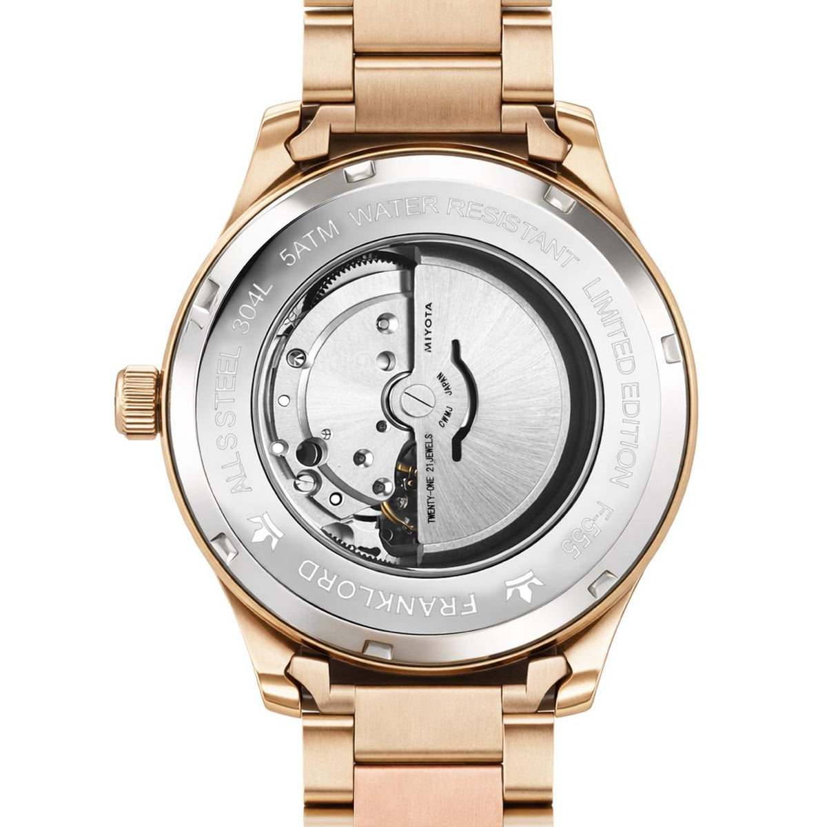 Mahavastu Navy Prestige Automatic Watch for Men – Rose Gold