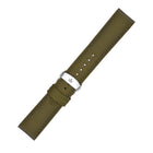 Franklord Genuine Leather Strap - Olive Green with Double Stitching