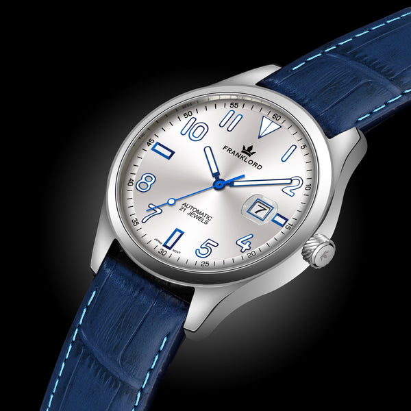 Regal Sapphire Signature - Lunar Ice Leather Automatic Watch