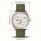 Franklord Eccentrica | Asymmetric Small Second Watch - The Ivory Sage